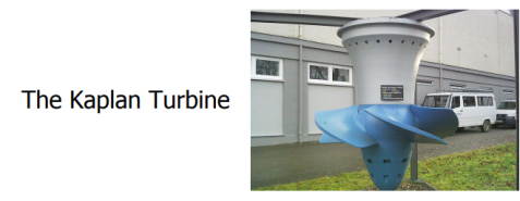 Which types of turbine can be used for tidal power generation?